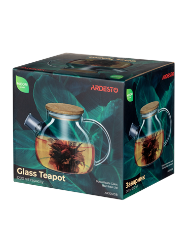 Заварочный чайник Ardesto AR3012GB, 1,2л, Прозрачный