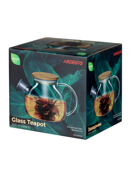 Ceainic cu infuzor Ardesto AR3012GB, 1,2L, Transparent