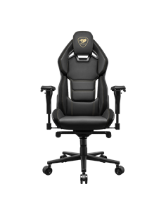 Игровое кресло Cougar Hotrod Royal, ПВХ Кожа, Черный/Золотой