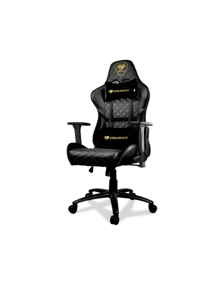 Игровое кресло Cougar Hotrod Royal, ПВХ Кожа, Черный/Золотой
