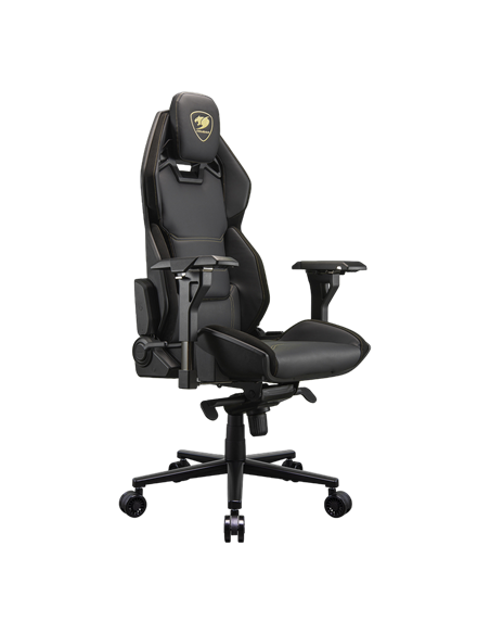 Игровое кресло Cougar Hotrod Royal, ПВХ Кожа, Черный/Золотой