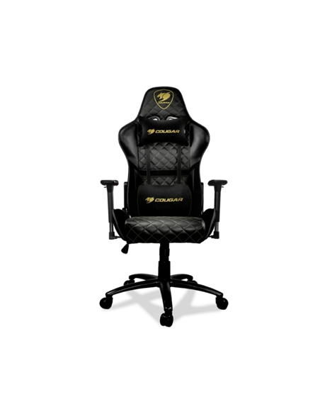 Scaun Gaming Cougar Hotrod Royal, PVC Piele, Negru/Auriu Scaun Gaming Cougar Hotrod Royal, PVC Piele, Negru/Auriu