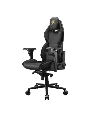 Scaun Gaming Cougar Hotrod Royal, PVC Piele, Negru/Auriu