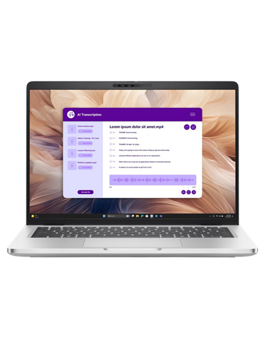 Laptop Business 14" DELL Pro 14 Plus PB14250, Argintiu, Intel Core Ultra 7 268V, 32GB/1024GB, Windows 11 Pro