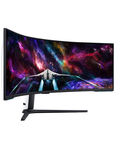 57" Игровой монитор Samsung S57CG95, VA 7680x2160, Белый | Черный