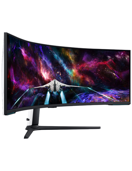 57" Игровой монитор Samsung S57CG95, VA 7680x2160, Белый | Черный