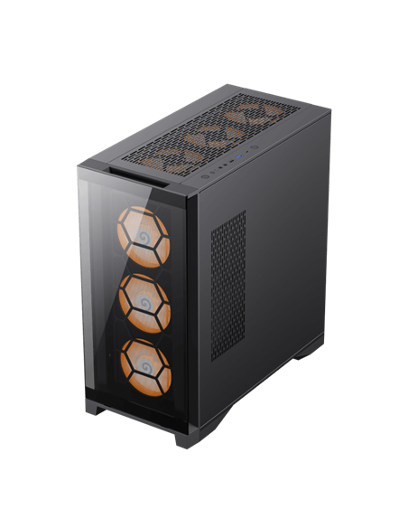 Carcasă PC Gamemax LEADER TG, Full-Tower, Fără PSU, Negru