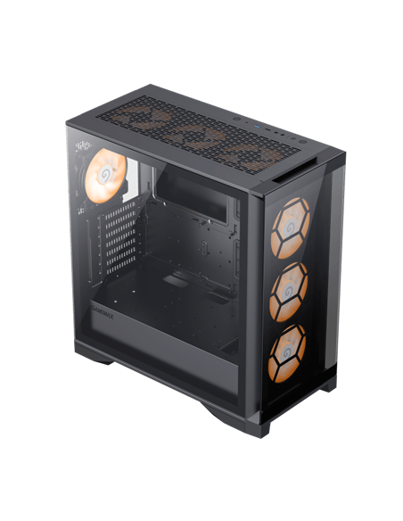 Carcasă PC Gamemax LEADER TG, Full-Tower, Fără PSU, Negru