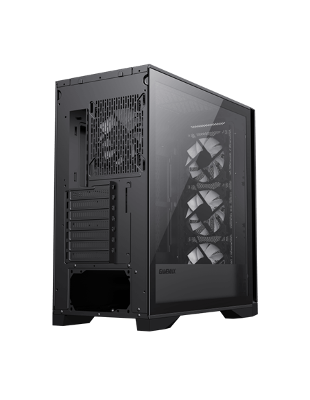 Carcasă PC Gamemax LEADER TG, Full-Tower, Fără PSU, Negru