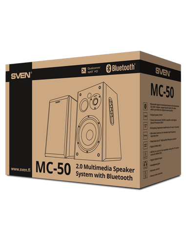 Портативная колонка 2.0 CH SVEN MC-50, Чёрный