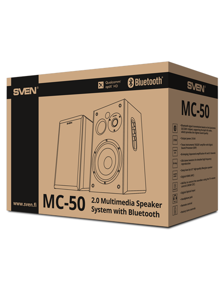 Портативная колонка 2.0 CH SVEN MC-50, Чёрный