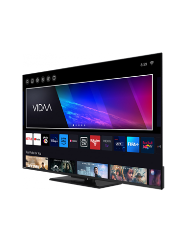 55" QLED SMART Телевизор Toshiba 55QV3463DG, 3840x2160 4K UHD, VIDAA U OS, Чёрный