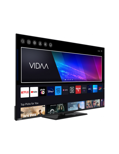55" QLED SMART TV Toshiba 55QV3463DG, 3840x2160 4K UHD, VIDAA U OS, Negru