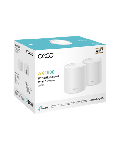 Sistem Wi-Fi Mesh TP-LINK Deco X10(2-pack), Wi-Fi, Alb