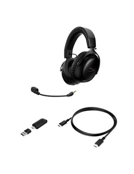 Căști gaming HyperX Cloud III S, Fără fir, Negru