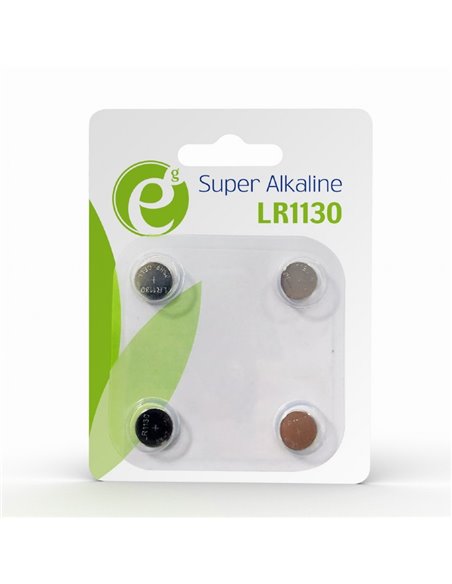 Дисковые батарейки Energenie EG-BA-LR1130-01, LR1130, 48мА·ч, 4шт.