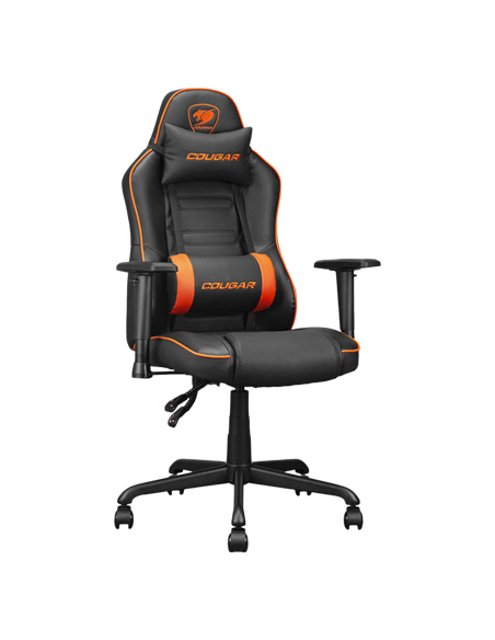 Scaun Gaming Cougar Fusion S, PVC Piele, Negru | Portocaliu