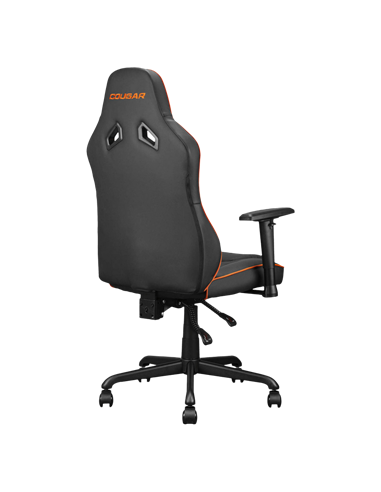 Игровое кресло Cougar Fusion S, ПВХ Кожа, Черный | Оранжевый