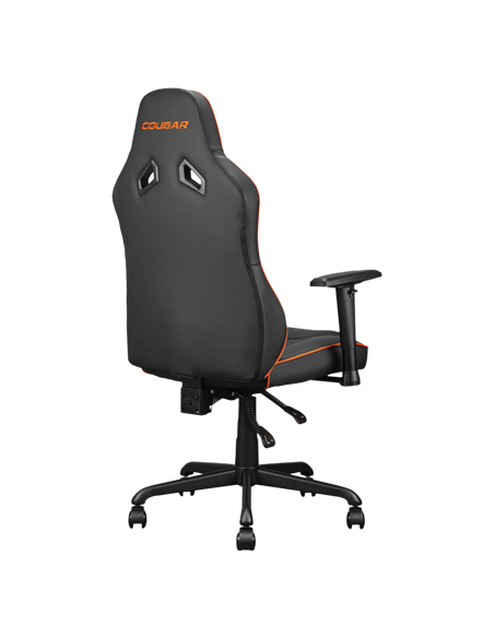 Игровое кресло Cougar Fusion S, ПВХ Кожа, Черный | Оранжевый