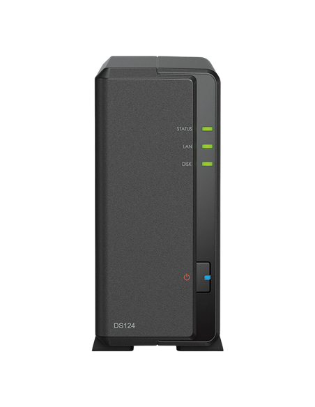 Сетевое хранилище SYNOLOGY DS124, Чёрный