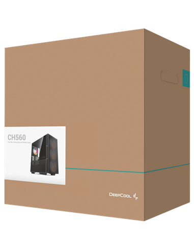 Carcasă PC Deepcool CH560, Midi-Tower, Fără PSU, Negru
