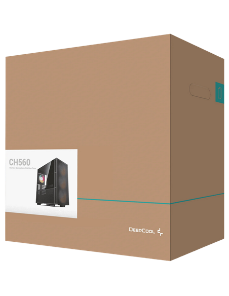 Carcasă PC Deepcool CH560, Midi-Tower, Fără PSU, Negru
