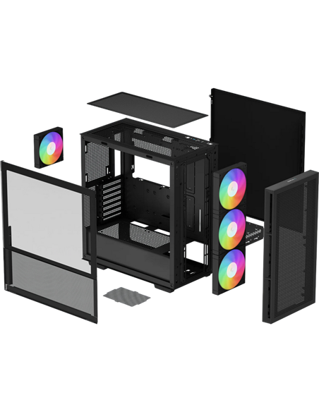 Компьютерный корпус Deepcool CH560, Midi-Tower, Без блока питания, Чёрный Компьютерный корпус Deepcool CH560, Midi-Tower, Без блока питания, Чёрный