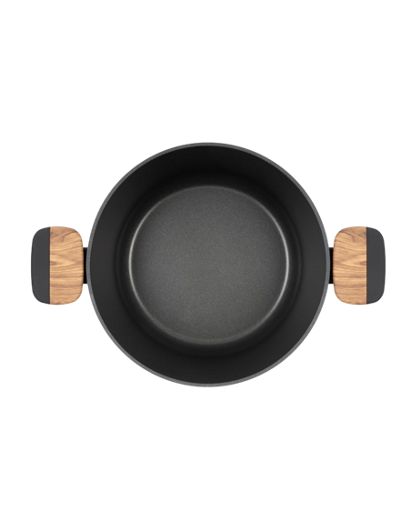 Cratiță RESTO 93188, 4.4L, 24cm, Negru, Maro