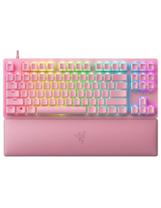Клавиатура Razer Huntsman V2 TKL, Проводное, Розовый