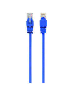 Patch cord Cablexpert PP12-0.25M/B, CAT5e UTP, 0,25m, Albastru