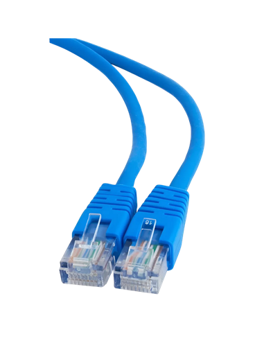 Patch cord Cablexpert PP12-0.25M/B, CAT5e UTP, 0,25m, Albastru