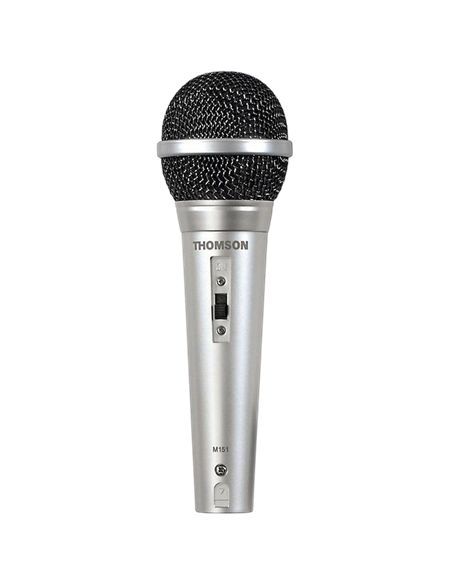 Microfon Karaoke Thomson M151, Fără fir/Cu fir, Argintiu