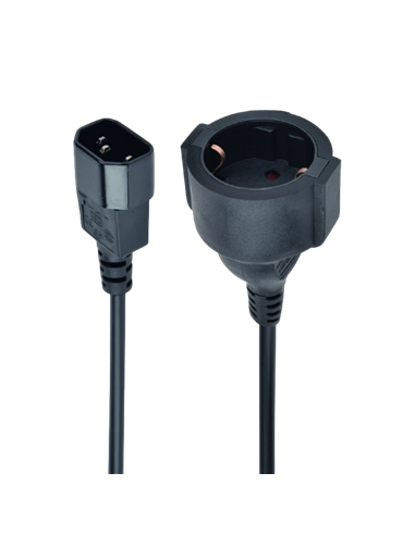 Cablu adaptor de alimentare Cablexpert PC-SFC14M-01, 0,2m, Negru