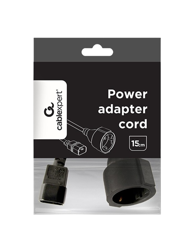 Cablu adaptor de alimentare Cablexpert PC-SFC14M-01, 0,2m, Negru