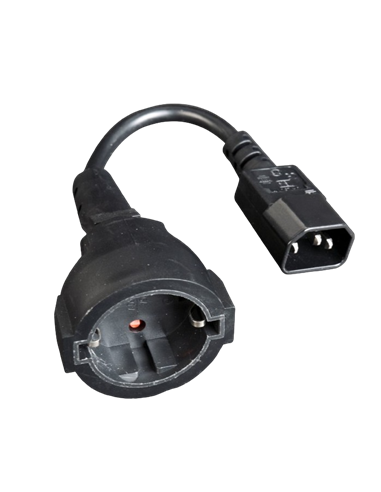 Cablu adaptor de alimentare Cablexpert PC-SFC14M-01, 0,2m, Negru