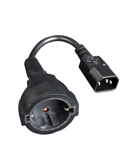 Cablu adaptor de alimentare Cablexpert PC-SFC14M-01, 0,2m, Negru
