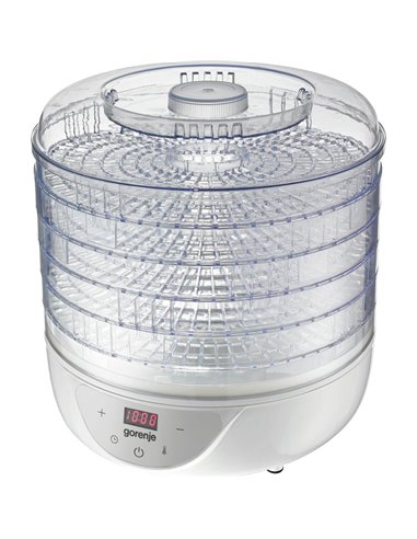 Deshidrator de fructe Gorenje FDK24DW, Alb