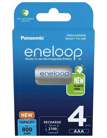 Acumulatori Panasonic BK-4MCDE/4BE, AAA, 800 mAh, 4 buc.