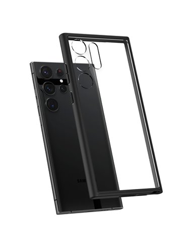 Husă Spigen Samsung S23 Ultra, Ultra Hybrid, Negru mat