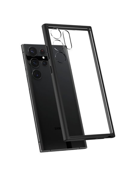 Husă Spigen Samsung S23 Ultra, Ultra Hybrid, Negru mat