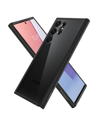 Husă Spigen Samsung S23 Ultra, Ultra Hybrid, Negru mat