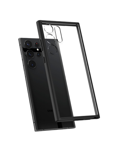 Husă Spigen Samsung S23 Ultra, Ultra Hybrid, Negru mat