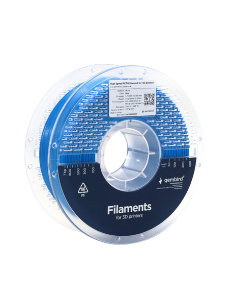 Filament pentru imprimantă 3D Gembird 3DP-PETG1.75HY-01-B, PETG, Albastru , 1.75 mm, 1kg