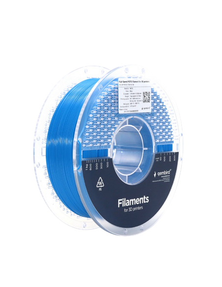 Filament pentru imprimantă 3D Gembird 3DP-PETG1.75HY-01-B, PETG, Albastru , 1.75 mm, 1kg