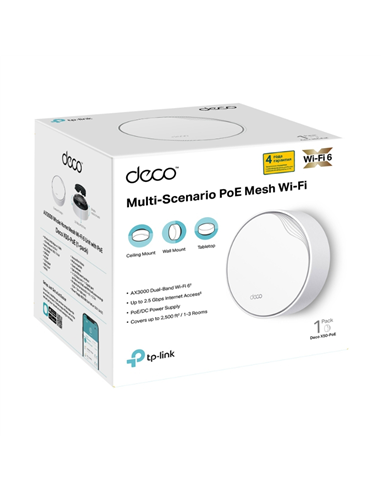 Беспроводной маршрутизатор TP-LINK Deco X50-PoE(1-pack), , Белый