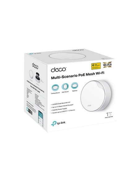 Router fără fir TP-LINK Deco X50-PoE(1-pack), , Alb