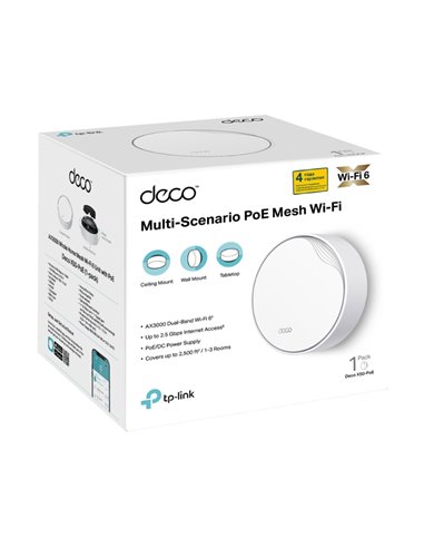Router fără fir TP-LINK Deco X50-PoE(1-pack), , Alb