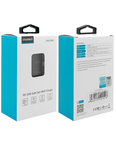 Încărcător Choetech PD5006-BK, 33W, Negru