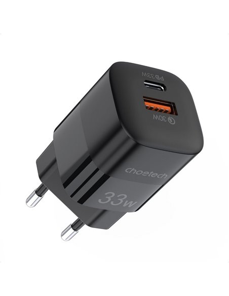 Зарядное устройство Choetech PD5006-BK, 33Вт, Чёрный