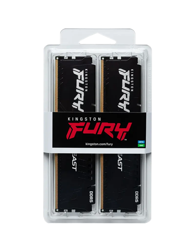 Memorie RAM Kingston FURY Beast, DDR5 SDRAM, 5600 MHz, 128GB, KF556C36BBEK2-128